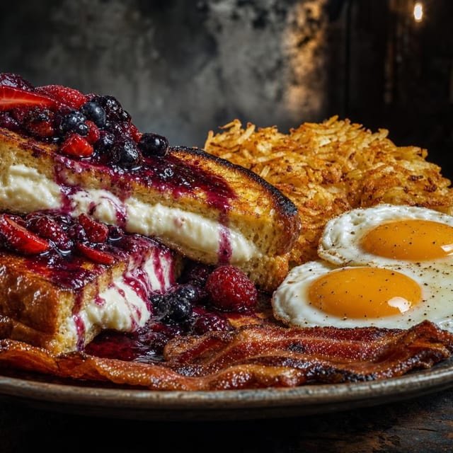 FRIED STUFFED FRENCH TOAST.