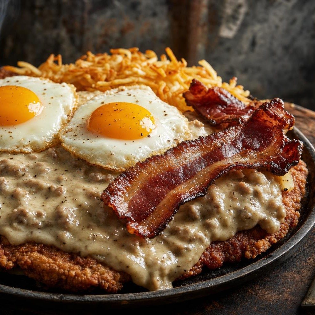 COUNTRY FRIED PORK STEAK.