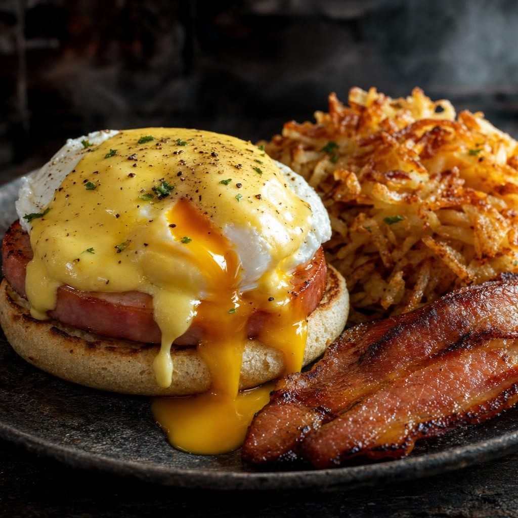 Rustic Eggs Benedict.