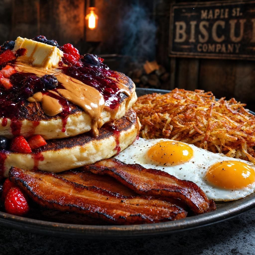 BIG OL' PANCAKES.