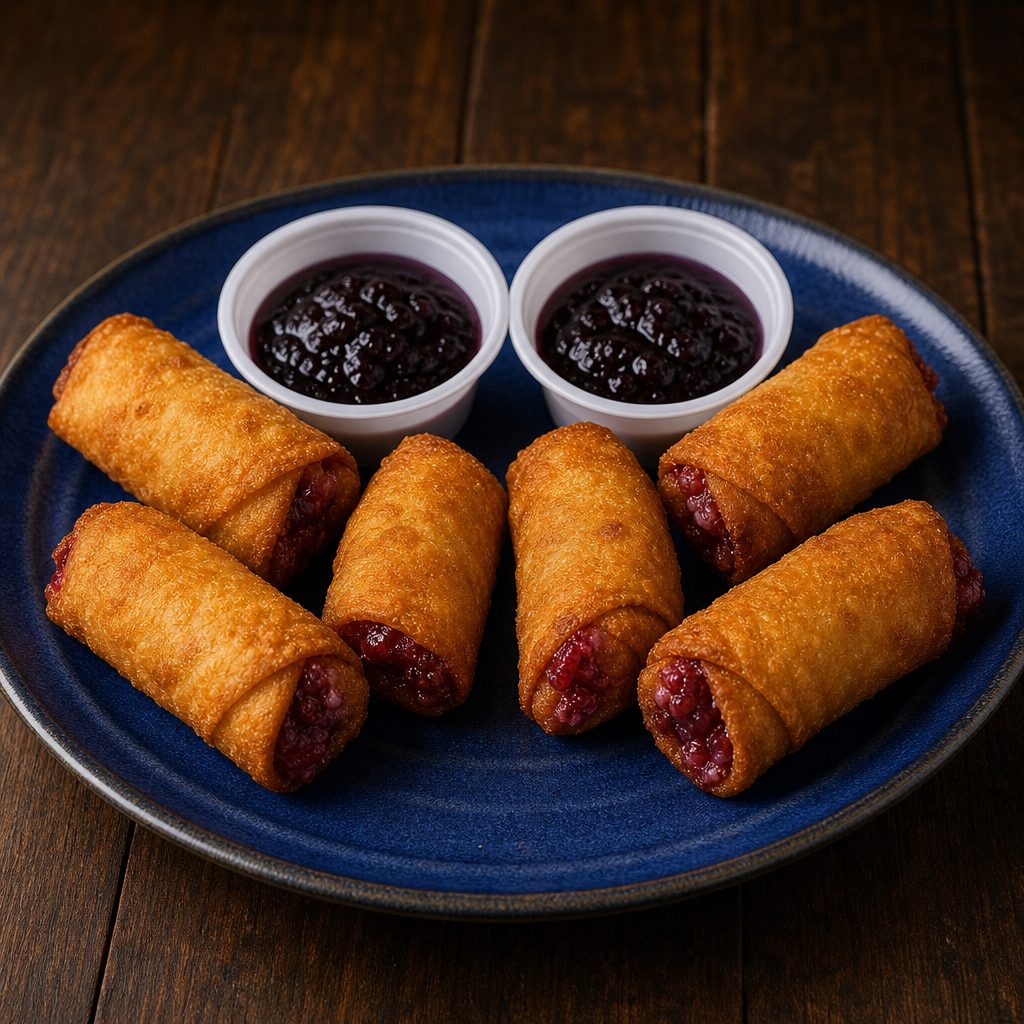 Raspberry Cream Cheese Eggrolls.