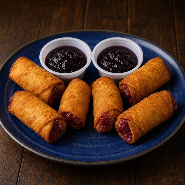Raspberry Cream Cheese Eggrolls.
