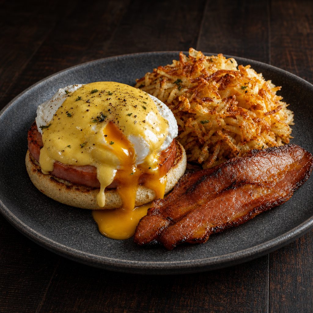 Rustic Eggs Benedict.