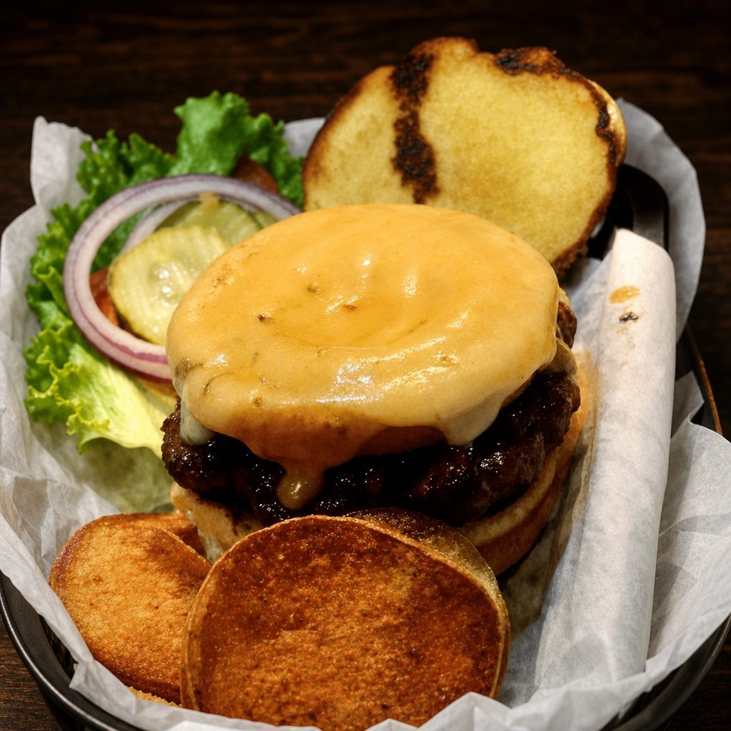 Whiskey Bent Burger.