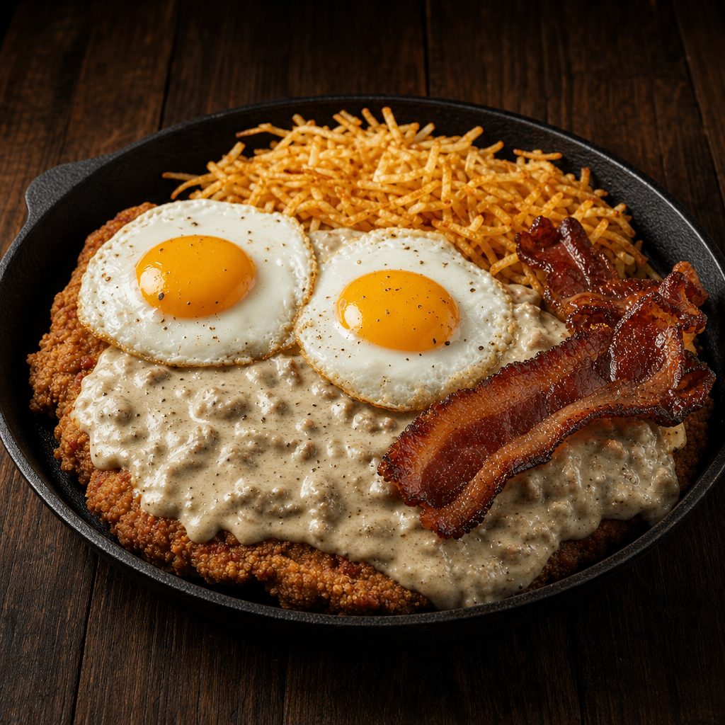 COUNTRY FRIED PORK STEAK.