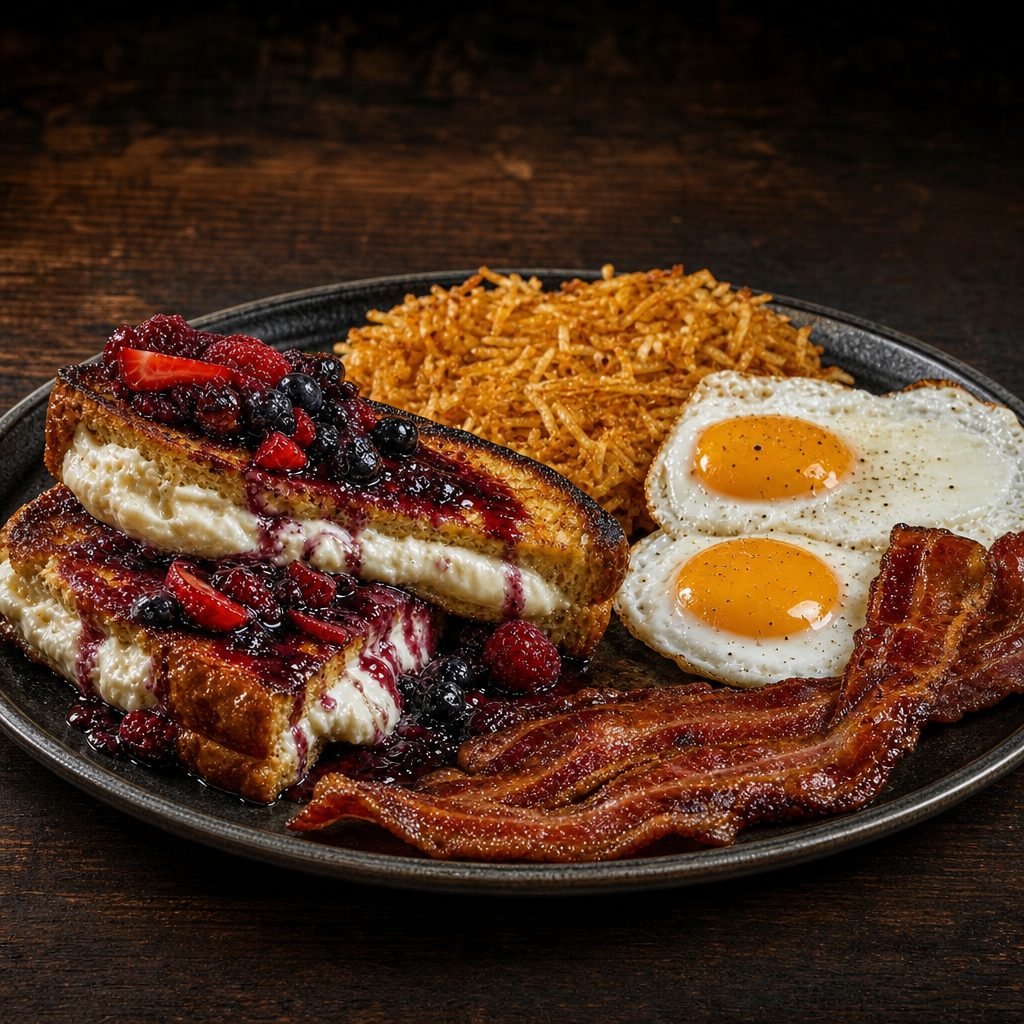 FRIED STUFFED FRENCH TOAST.