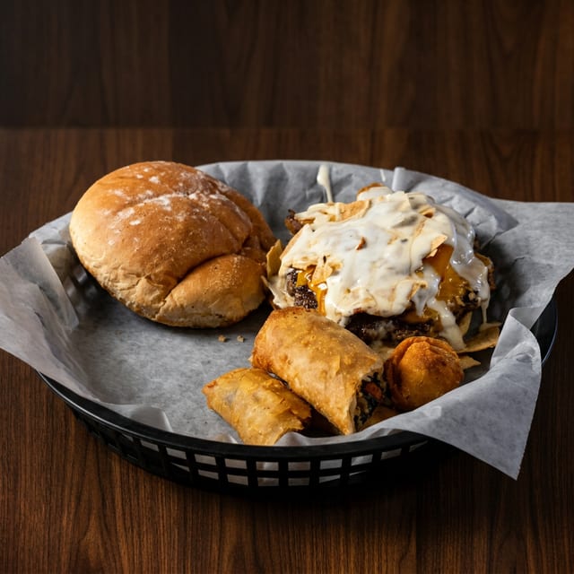 The Crunchy Queso Burger.