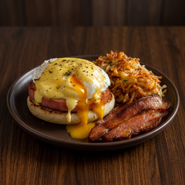 Rustic Eggs Benedict.
