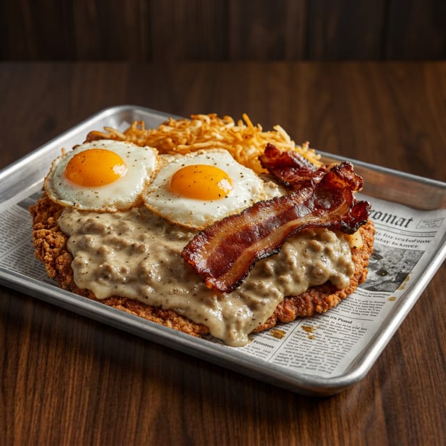 COUNTRY FRIED PORK STEAK.