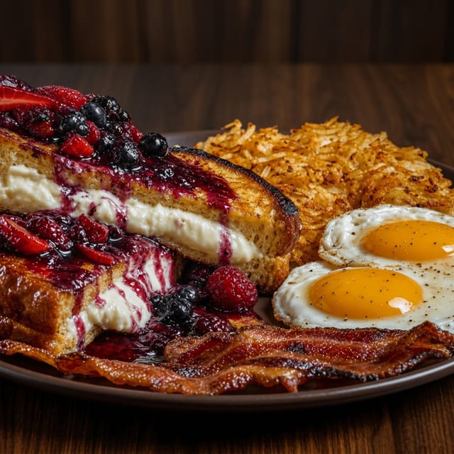 FRIED STUFFED FRENCH TOAST.